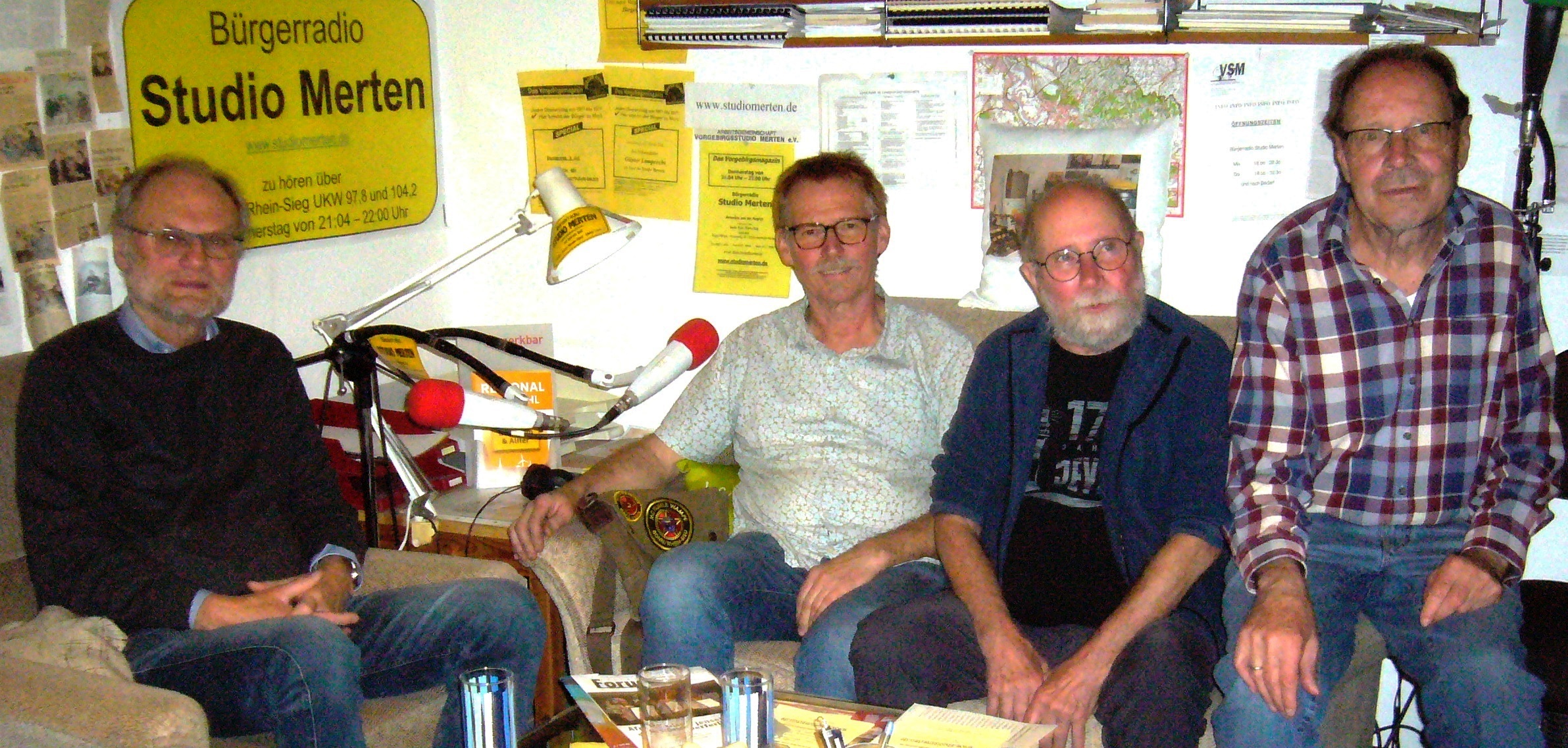 v. l.: Heinrich Nahr, Günter Benz, Dieter Dirnberger und Otto Ganser